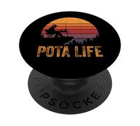 POTA Life Ham Radio Operator Nature Outdoors PopSockets PopGrip Adesivo