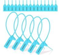 Potadak 1000 Pezzi Sigilli Antimanomissione Plastica Etichette Estintore Etichette di Sicurezza Sigillate Etichette di Sicurezza Numerate (Giallo) (azzurro)