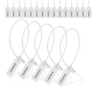 Potadak 1000 Pezzi Sigilli Antimanomissione Plastica Etichette Estintore Etichette di Sicurezza Sigillate Etichette di Sicurezza Numerate (bianca)