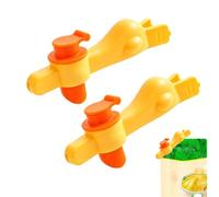 Potato Chip Clips | 2 Piece Reusable Food Storage Tools With Pour Spouts | Duck Mouth Kitchen Clips For Home, Pantry, Organization Liquid, Flour, Snack, Storage