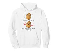 Potato Is Not Okay Funny Potato Joke Meme Vegetable Potating Felpa con Cappuccio