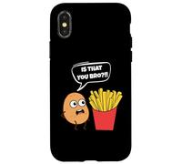 Potato Is That You Bro French Fries Funny Potato Food Lover Custodia per iPhone X/XS