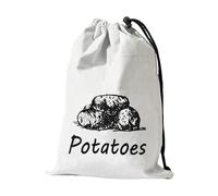 Potato Keeper - Borsa in tela lavabile per cipolle, patate, riutilizzabile, lavabile, con coulisse, grande contenitore per alimenti per frutta, dispensa e generi alimentari, C, Refer to description