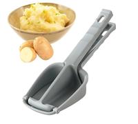 Potato Masher, Manual Presser, Stainless Steel, Kitchen Tool with Heavy Duty Build, Solid Metal Food Smasher, Ergonomic Handle Mashing Device with Sleek Finish, Root Crusher for Home Cooking