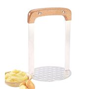 Potato Masher - Stainless Steel, 11,8 x 3,9 pollici, Kitchen Smasher Ergonomic Grip | Wooden Handle Integrated Kitchen Tool ol, Vegetable Masher For Potatoes, Avocados, Beans, Fruit