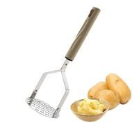 Potato Mashing Tool, Manual Fruit Smasher, 9.45x3.15in Stainless Steel Press, Durable Kitchen Utensil, Professional Food for Vegetables, Cooking Tasks, Gourmet Meal, Home Use, Chef