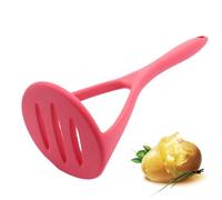 Potatoes Masher Silicone Non Stick Smooth Mashed ergonomic non-slip handle