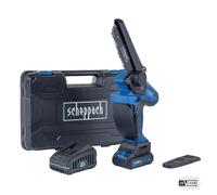 Potatore 20v 153mm batteria 2.0Ah caricabatteria ixes e valigetta Scheppach