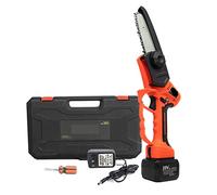 Potatore a batteria 25V 40mm Cesoia elettrica for potatura con asta di prolunga Sega a catena da 5 pollici Troncatrice for bonsai Giardino, Cespugli e Rami(Pruner Saw Color Box)