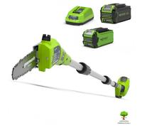 POTATORE A BATTERIA 40V GREENWORKS G40PSF ASTA TELESCOPICA 2.5m BATTERIA 2ah 4ah