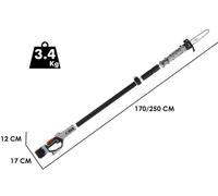 POTATORE A BATTERIA AD ASTA TELESCOPICA VOLPI ORIGINALE KVS7000P + Kit 21,6 Volt