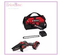 Motosega a batteria GE-PS 18/15 Li Bag Kit Power X-Change di Einhell (18 V, Brushless, lunghezza di taglio 12,5 cm, con batteria 2,5 Ah, caricabatteria, catena di ricambio, Einhell Bag 45/29)