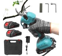 Potatore elettrico senza spazzole da 45 mm 4 marce Cordless portatile Frutteto Arbusto Potatura Rami di alberi Taglierina per batteria 21V 18V Blu