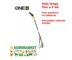 Potatore RYOBI OPP1820 a batteria 18V asta prolunga telescopica 4 mt sega catena