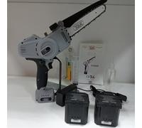 Potatore sega a batteria Volpi KVS6000, barra da 12 mm 02 batterie 21,6V 4Ah ...