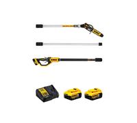 Potatore su asta di prolunga DeWALT DCMPS567P2 (2 x 5,0 Ah + DCB1104)