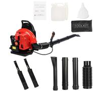 Potatore Termico, 63CC 665CFM Soffiatori Di Foglie, Serbatoio Benzina, Soffiatore a gas, Soffiatore elettrico per la manutenzione del prato, Serbatoio del Carburante da 1,7 L, spazzaneve