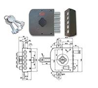 Potent 415/S Serratura Pompa Laterale Sx
