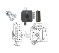 Potent 515/S Serratura Pompa Tripla S/A Sx - Alta Sicurezza - Design Resistente