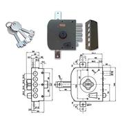Potent 520/D Serratura Pompa Triplice S/A Dx