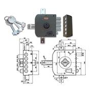 Potent 584/D Serratura Pompa Quint S/A Dx