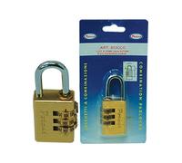 Potent Lucchetto a Combinazione 9000 Ottone Arco Cromato mm 30