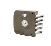 POTENT serratura triplice dx chiave DM E.60 mm int. 23,5 mm Grigio