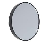 Potente 10X con Ventosa Portatile Primo Piano Trucco Rotondo Super Ingrandimento Tasca Must-Have per Accessori da Donna Custodia Rotonda in Metallo Colore Solido Doppia Tasca Laterale Rosa