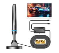 Potente antenna TV per interni TNT HD, 2025 Potente antenna TV interna di base magnetica potente - 420 km di ricezione a lungo raggio a 360°, compatibile con portatile 4K 1080P e tutti i televisori