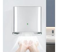 Potente asciuga mani commerciale con sensore automatico e essiccatore d'aria ad alta velocità, funzionamento touchless da 1250 W per asciugatura rapida in 10 secondi, filtro HEPA incluso, vento caldo