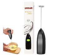 Potente bacchetta di latte frode - miscelatore elettrico portatile, produttore di schiuma da caffè Frother | Fronzatura in acciaio inossidabile ad alta velocità, foresta a batteria per lattes, cappucc