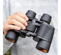 Potente Binocolo, Binocolo 80x80 A Lungo Raggio 15000m HD Telescopio Ad Alta Potenza Lente in Vetro Ottico Visione Notturna A Bassa Luminosità per Cannocchiale Sportivo da Caccia, 80x80 Ruby Film