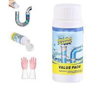 Potente detergente per lavello e scarico, rimuove gli intasamenti dello scarico - schiuma per lavandino, deodorante per tubi, agente di dragaggio per tubi (1)