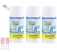 Potente detergente per lavello e scarico, rimuove gli intasamenti dello scarico - schiuma per lavandino, deodorante per tubi, agente di dragaggio per tubi (3)