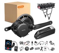 Potente Kit motore Bafang BBSHD 1000W con batteria 20Ah Mid Drive 52V 48V Kit motore per bicicletta elettrica per Kit di conversione Ebike 52V20Ah (Sa-m*sung Cells 3A Charger)