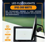 Potente LED Faro 200W 300W 400W Al di Fuori Giardino Esterno Sicurezza Luce