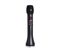 Potente Microfono Karaoke Wireless Portatile Altoparlante Megafono Intelligente For Vivere Insegnamento Formazione Canto Riproduzione Chiara Del Suono(Black 25W 288mm)