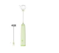 Potente montalatte, compatibile con il frullatore for bevande portatili veloci da caffè con frusta in acciaio inossidabile e bacchetta for agitatore.(1 item)