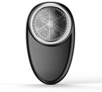 Potente rasoio Storm per uomo con indicatore di carica a LED, mini rasoio elettrico portatile rasoio da uomo bagnato e asciutto, rasoio di ricarica USB ricaricabile IPX6 Rasoio per lavaggio (Black)