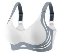 Potente reggiseno estivo 2025 reggiseni senza fili confortevole copertura completa bralette reggiseni per le donne, Blu, M