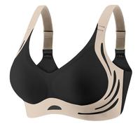 Potente reggiseno estivo 2025 reggiseni senza fili confortevole copertura completa bralette reggiseno sportivo supporto, Nero , L