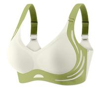 Potente reggiseno estivo 2025 reggiseni senza fili confortevole copertura completa bralette reggiseno sportivo supporto, Verde, XL