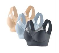 Potente reggiseno senza fili a figura intera anti cedimenti correzione reggiseni T Shirt Bras per le donne UK, E, 6XL