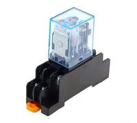 Potente relè DPDT piccolo con base integrata; Progettato come modello LY2NJ per un funzionamento efficiente a AC220V