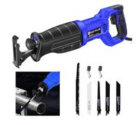 Potente seghetto alternativo 900 W velocità variabile sega a filo con 5 lame con cambio lama senza attrezzi, 2800 RPM