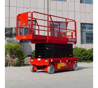 Potente sollevatore a forbice da 9,1 m per cantieri edili e altro - Sollevatore idraulico resistente per attività di accesso elevato, manutenzione e attività industriali