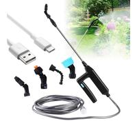 Potente spruzzatore elettrico per piante con 4 ugelli regolabili e pistola a spruzzo telescopica per giardino, cura del prato, pulizia, spruzzatore a pressione per irrigazione delle piante e controllo