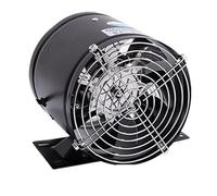 Potente ventilatore di scarico fumi, ventilatore di ventilazione a bassissimo rumore, ventilazione bidirezionale, assorbe rapidamente il fumo d'olio da 6/10 pollici con adattatore(Black 10 inches)