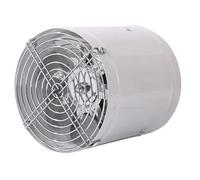 Potente ventilatore di scarico fumi, ventilatore di ventilazione a bassissimo rumore, ventilazione bidirezionale, assorbe rapidamente il fumo d'olio da 6/10 pollici con adattatore(White 10 inches)