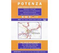 Potenza. Carta stradale della provincia 1:150.000
